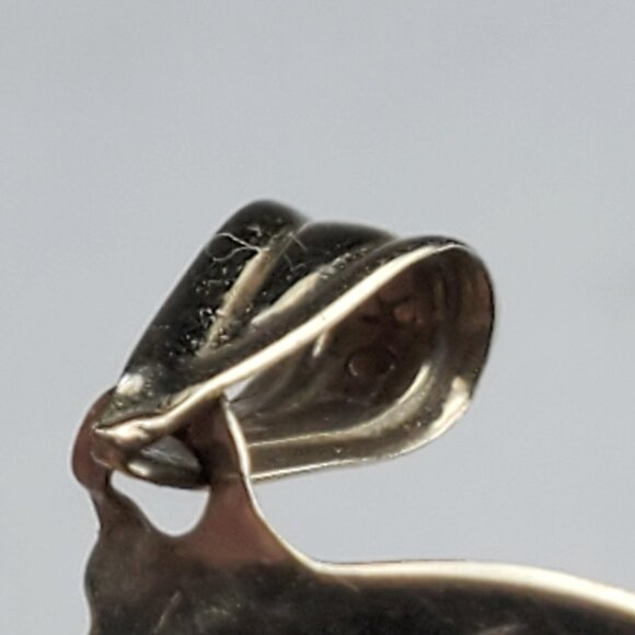 10k Solid Yellow and White Gold Pendant "LOVE YOU TO THE MOON AND BACK" - Picture 4 of 5